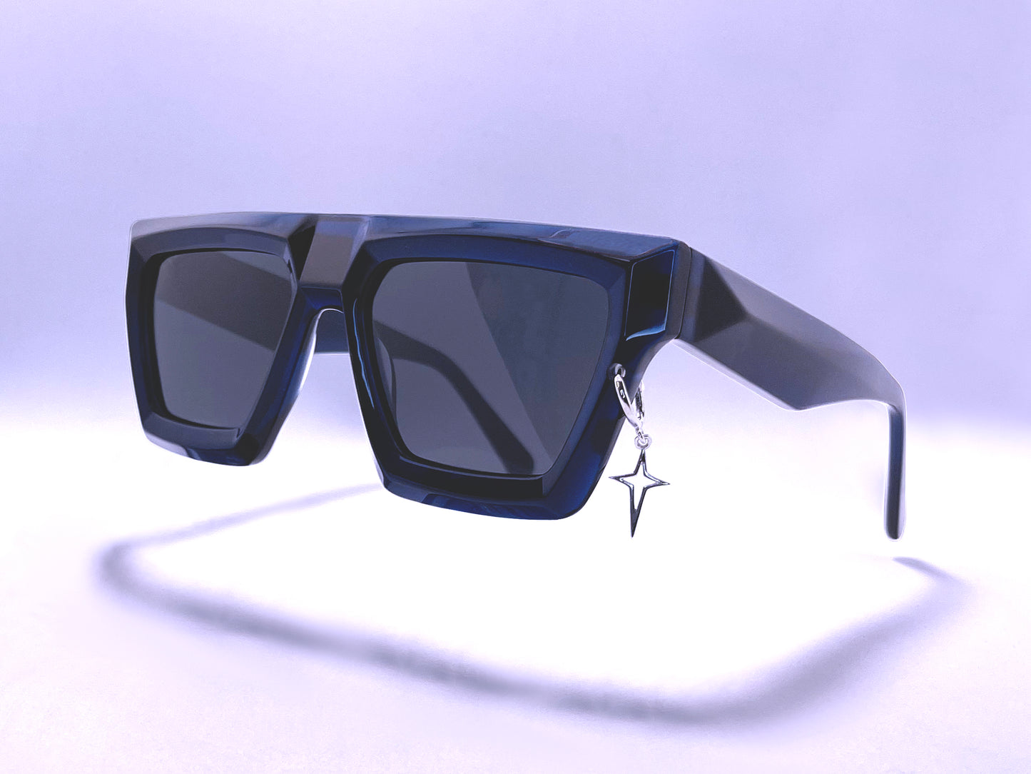 "1 DATE" Crystal Navy blue